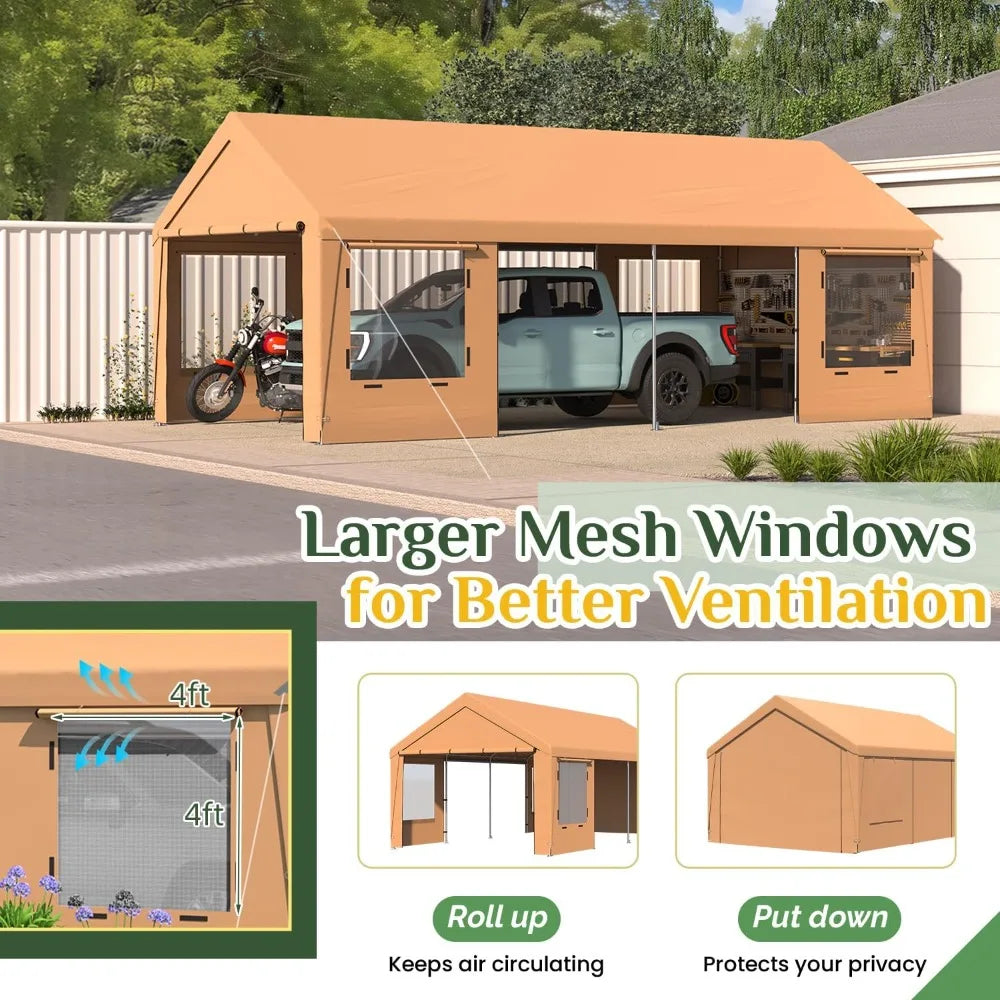 12' x 24' Heavy Duty Carport