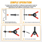 Rivet Gun Set  for Car Door Panel Upholstery Trim Installation