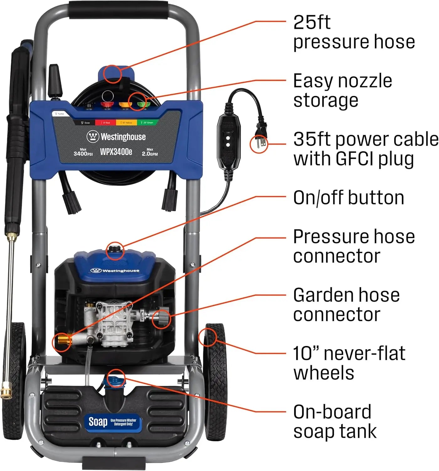 3400 PSI Electric Pressure Washer