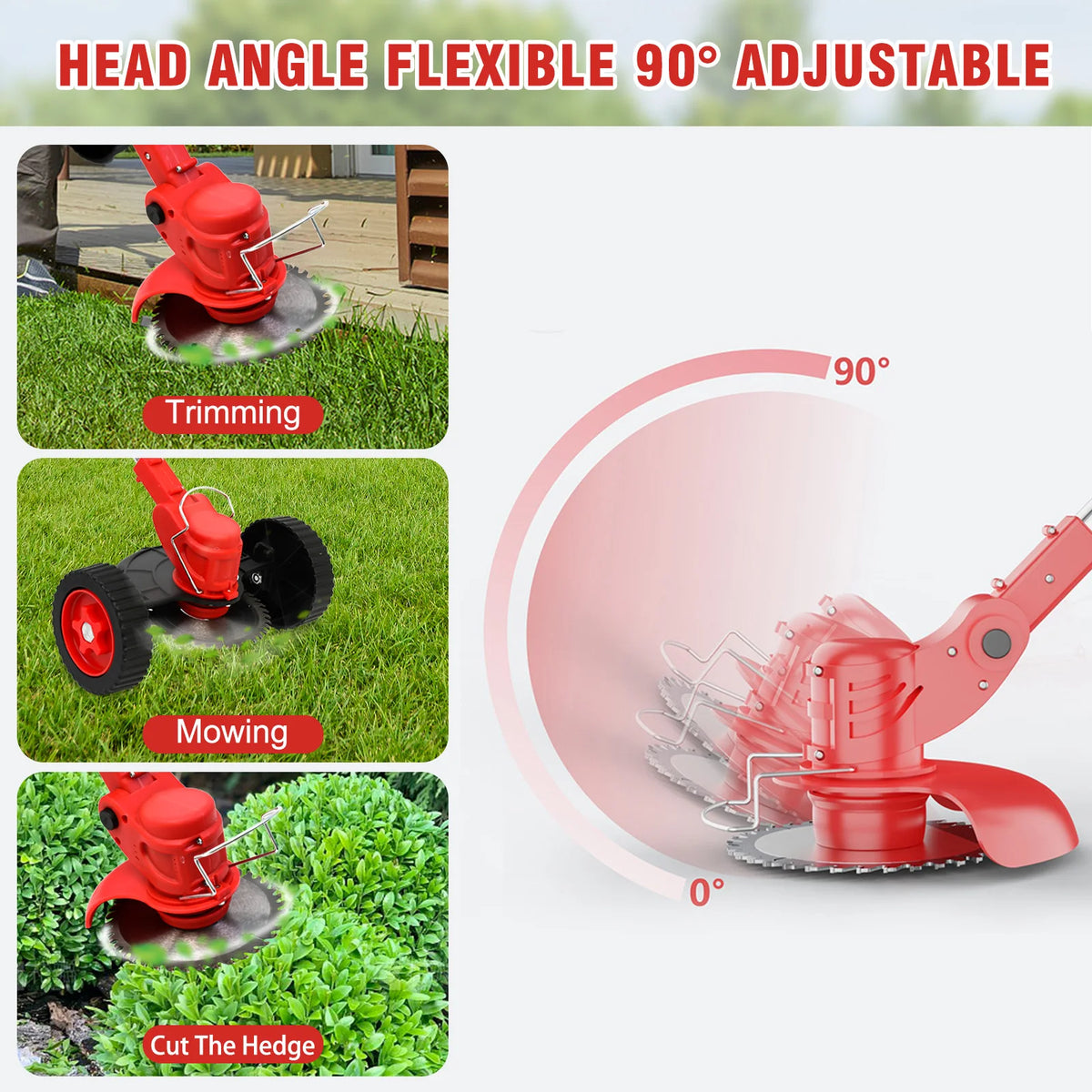 3-in-1 Cordless Grass Trimmer