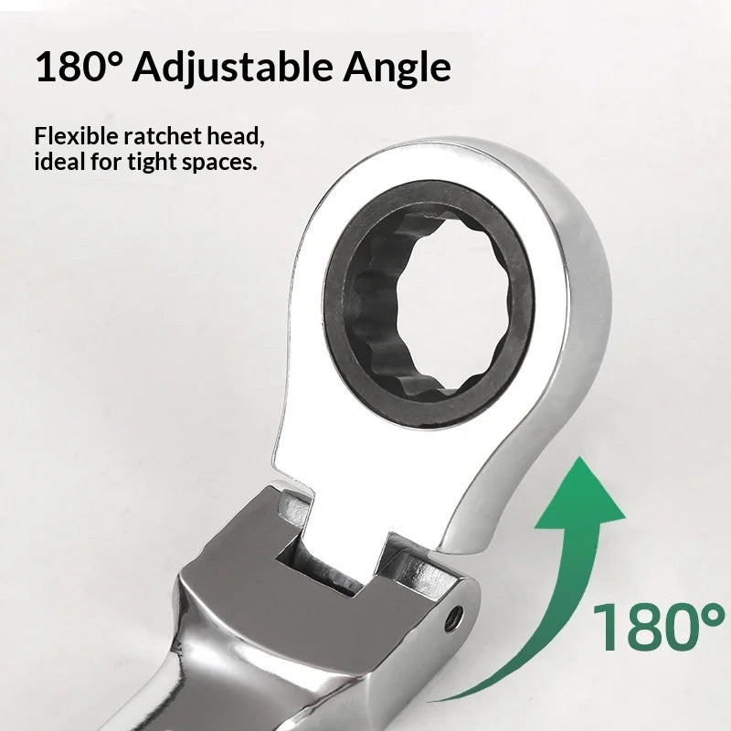 Ratchet Wrench Set Metric 8-19mm