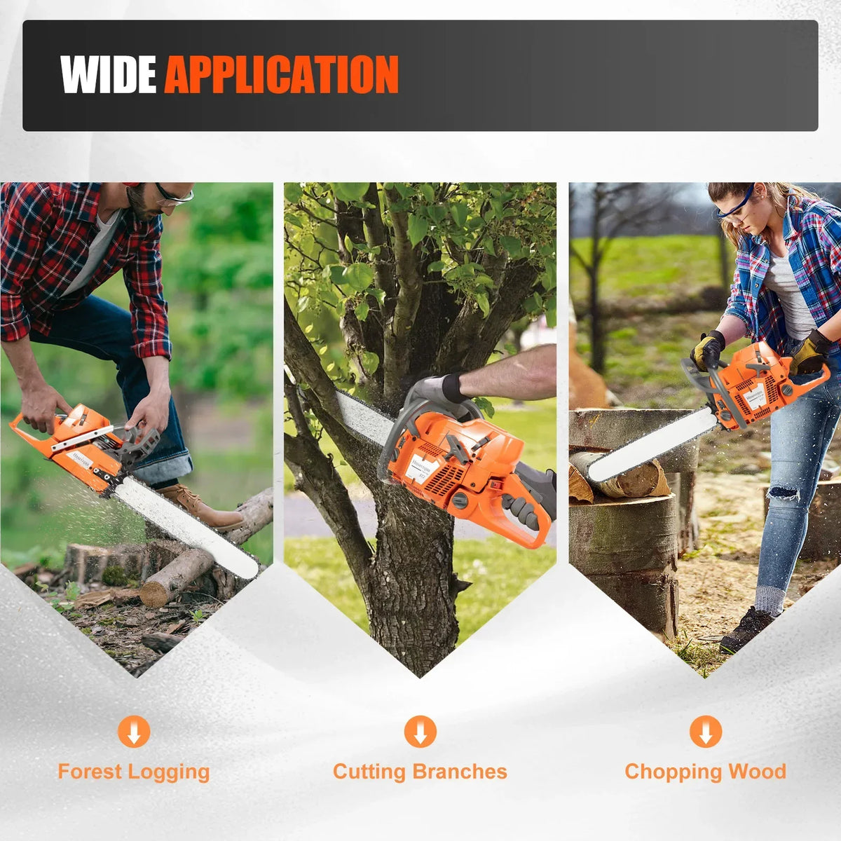 24" Gas Powered Chainsaw