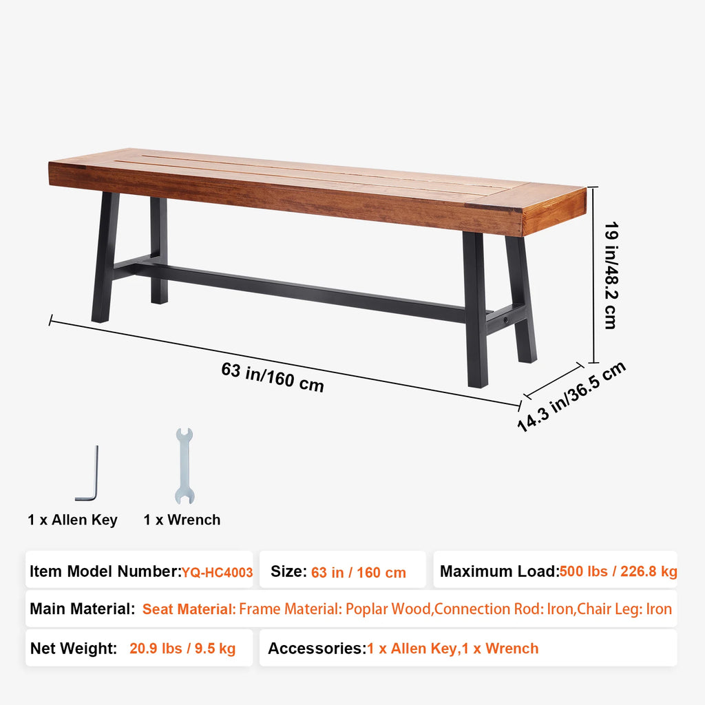 Outdoor Metal Garden Bench