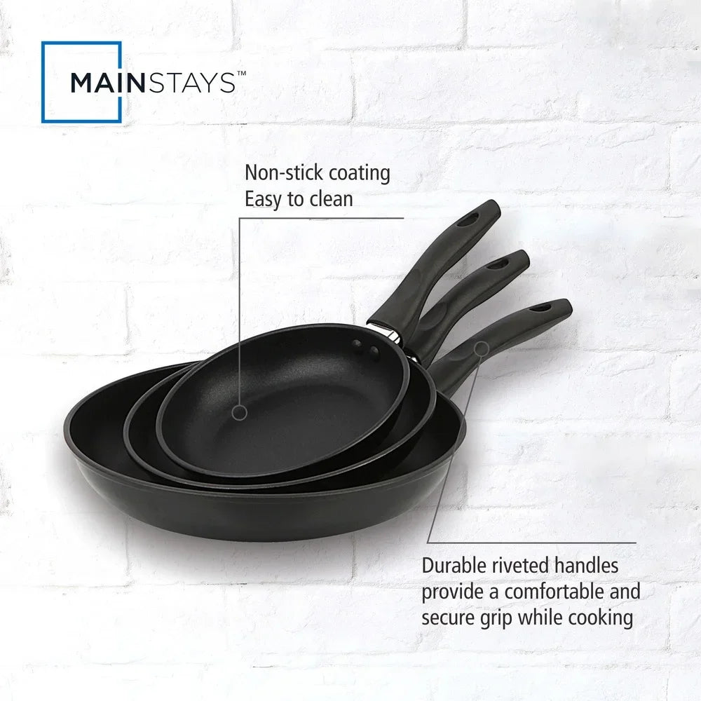 3-Piece Nonstick Skillet Set