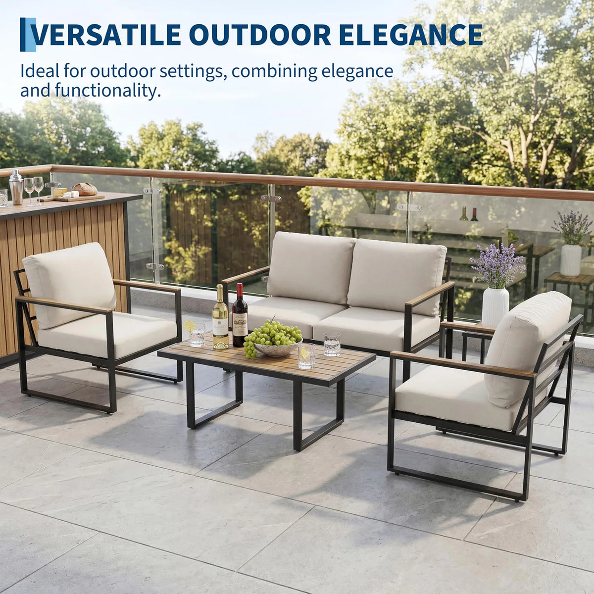4-Piece Patio Furniture Set