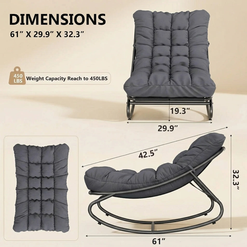 Oversized Patio Rocking Chair