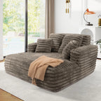 Fluffy Oversized Plush Chaise Lounge