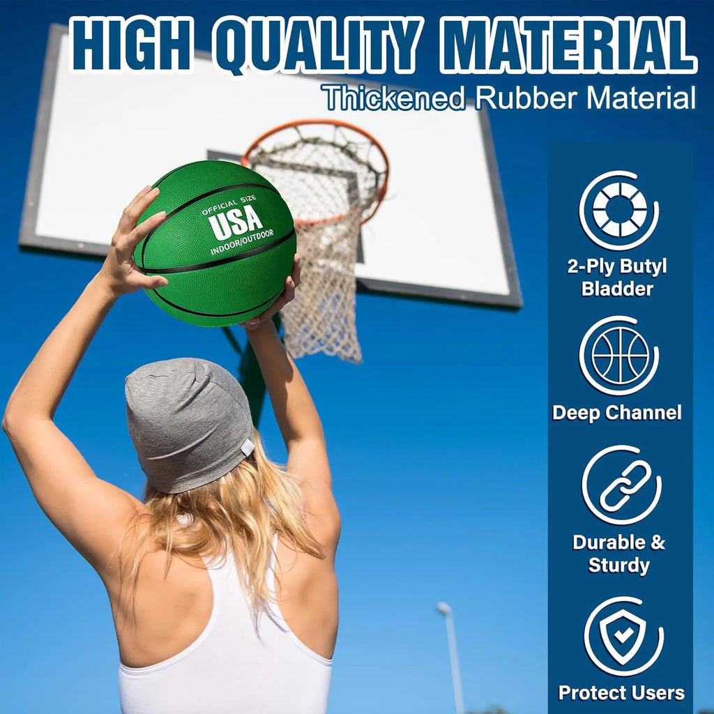 6 Pcs Rubber Basketballs