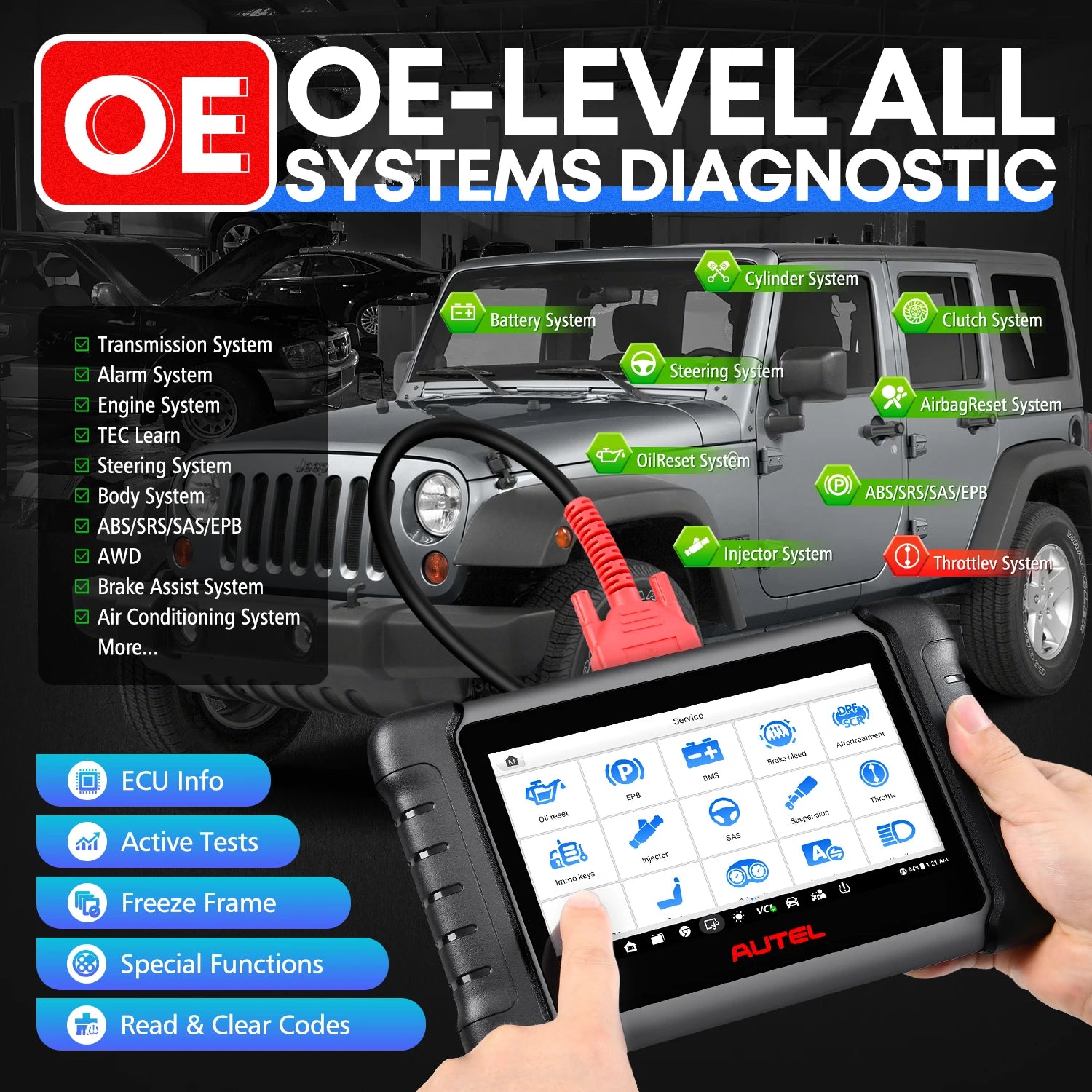 OBD2 Scanner Car Bi-directional Diagnostic Tool