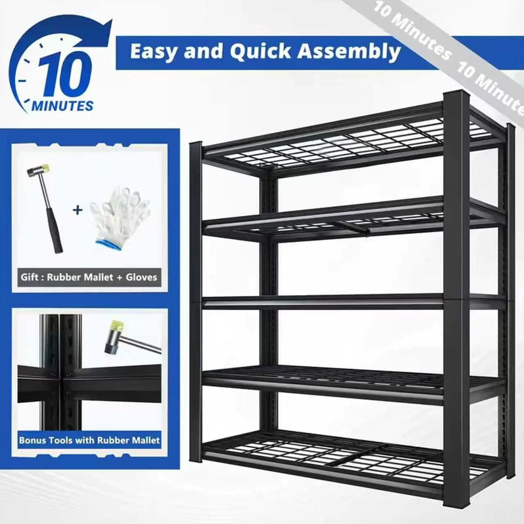 72" Adjustable Metal  Shelving