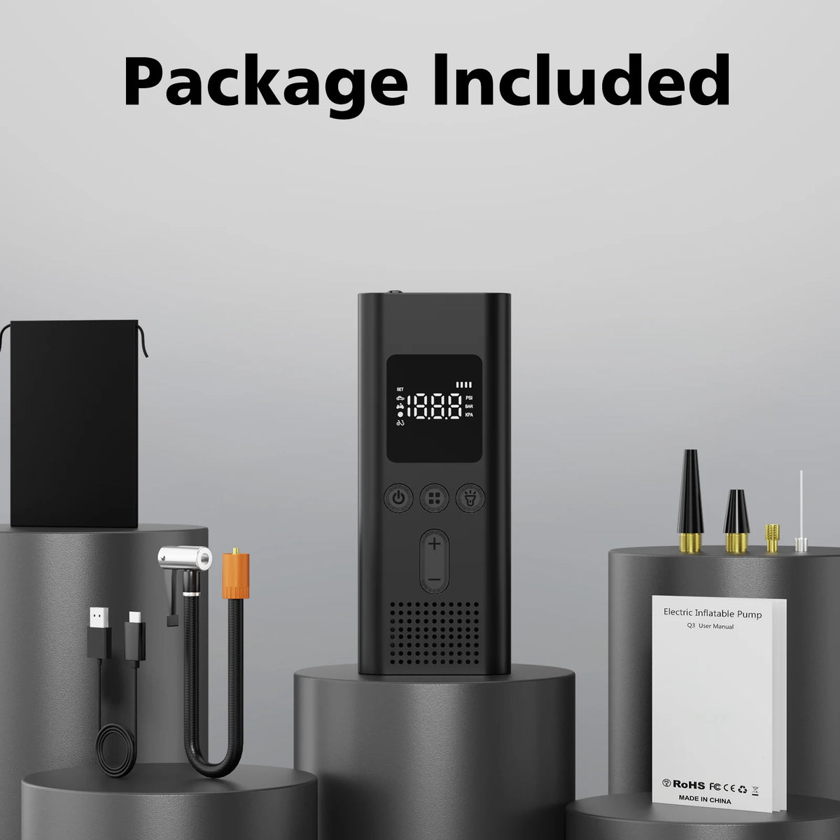 PortableDigital Tire Inflator