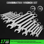 30-Piece Combination Wrench Set, Metric and SAE