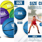 6 Pcs Rubber Basketballs