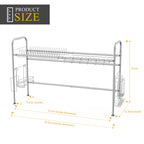 2Tier Dish Drying Rack Stainless Steel