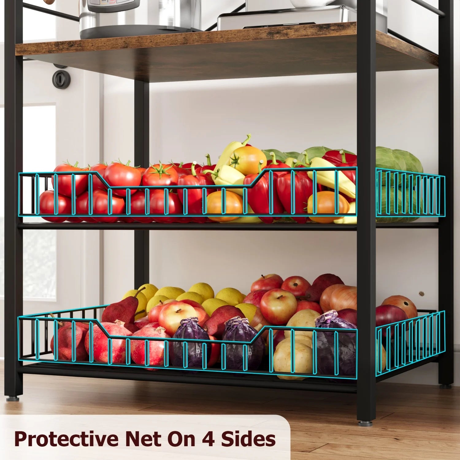 Kitchen Bakers Rack Microwave Oven Stand