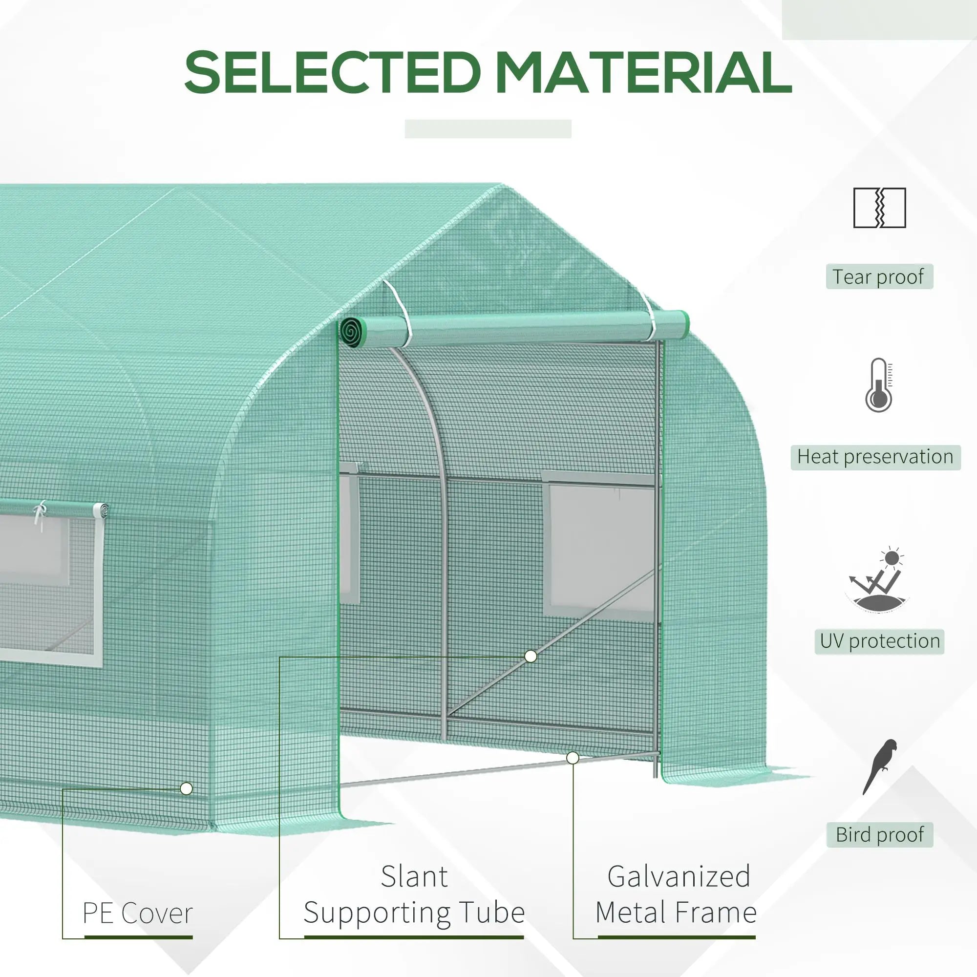 20' X 10' X 7' Large Greenhouse