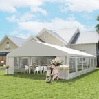 23' x 39' Party Tent and Heavy Duty Carport with Twelve Windows