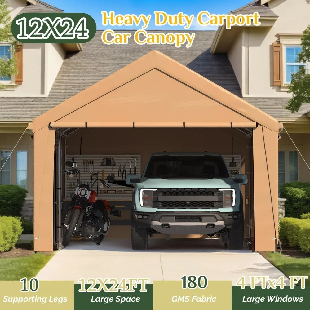 12' x 24' Heavy Duty Carport