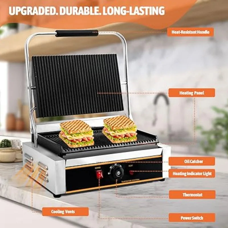 Commercial Panini Press Grill