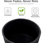 Polyethylene Whiskey Planter for Indoor or Outdoor Gardening
