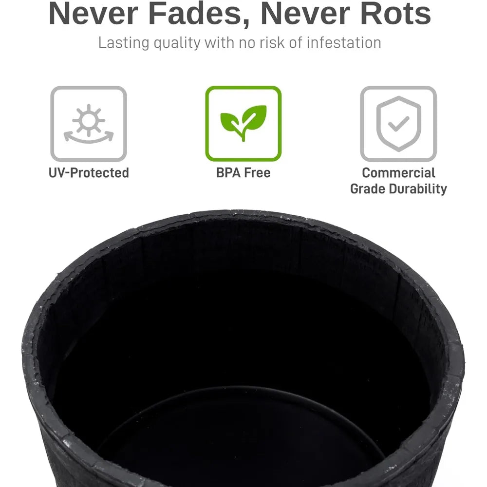 Polyethylene Whiskey Planter for Indoor or Outdoor Gardening