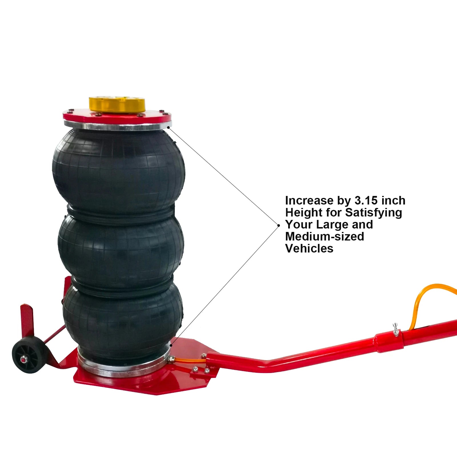 Triple Air Bag Jack for Car 3 Ton