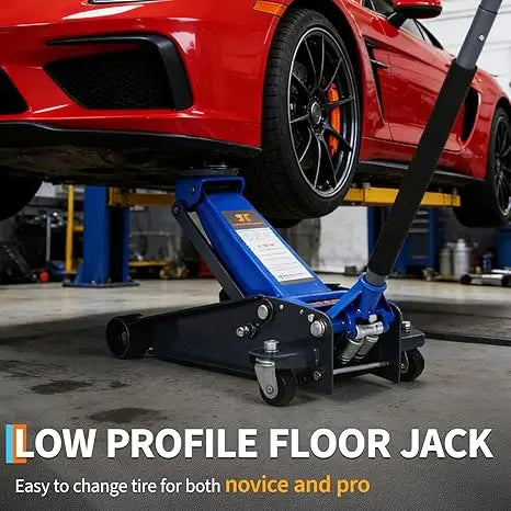 3 Ton Low Profile Hydraulic  Floor Jack with Dual Piston