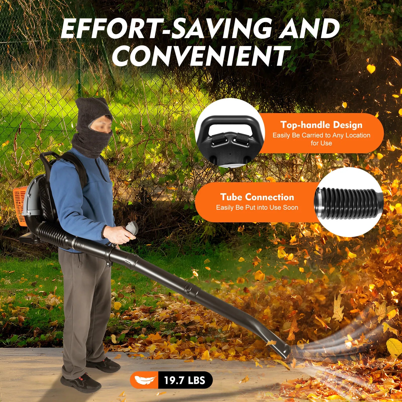 63CC 2.7kW 2-Stroke Gas Leaf Blower