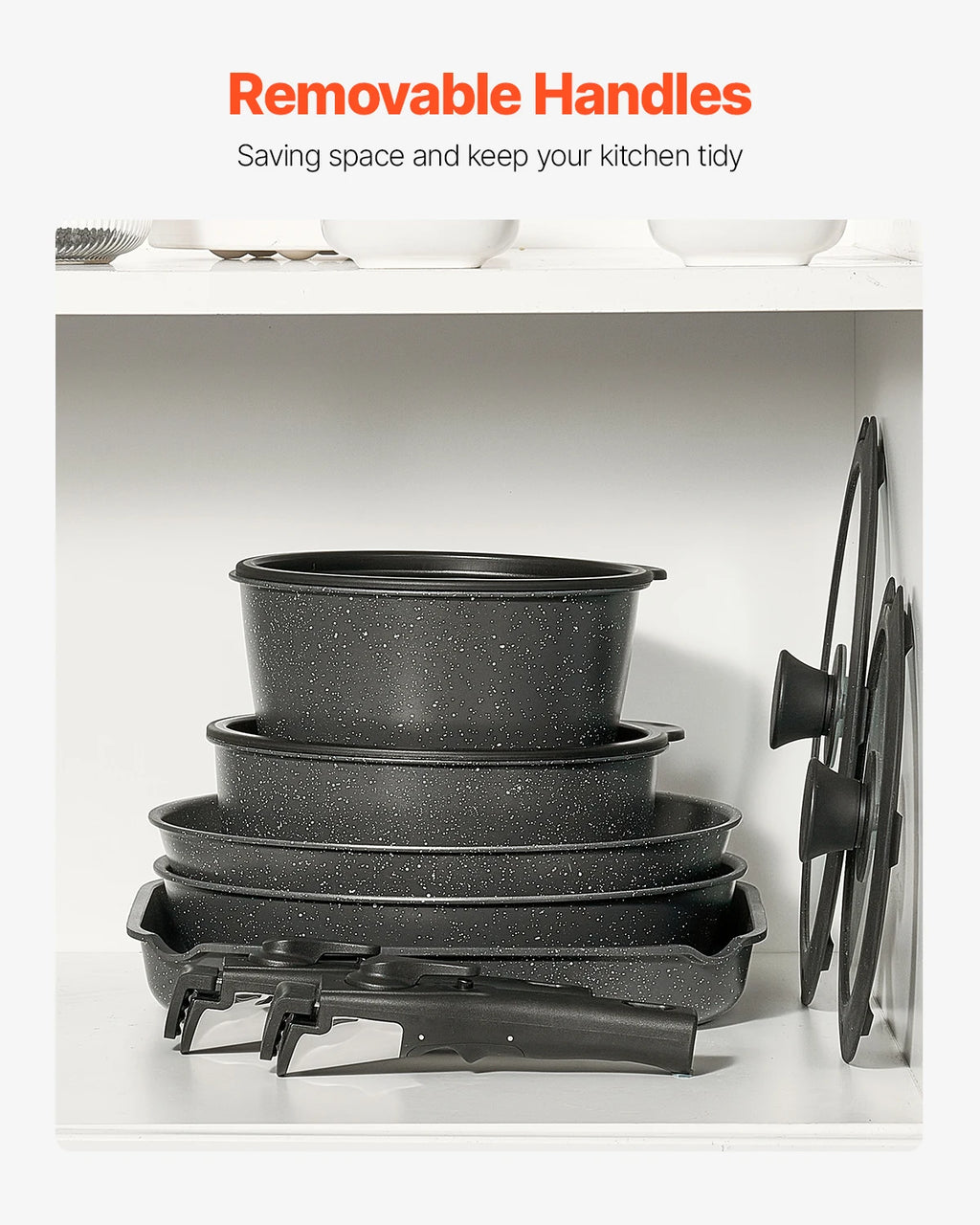17 Pcs Nonstick Cookware Set