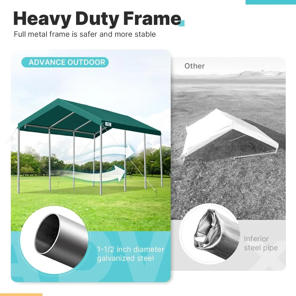 10x20 ft Heavy Duty Carport Canopy