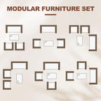 4 Piece Rattan Patio Furniture Set