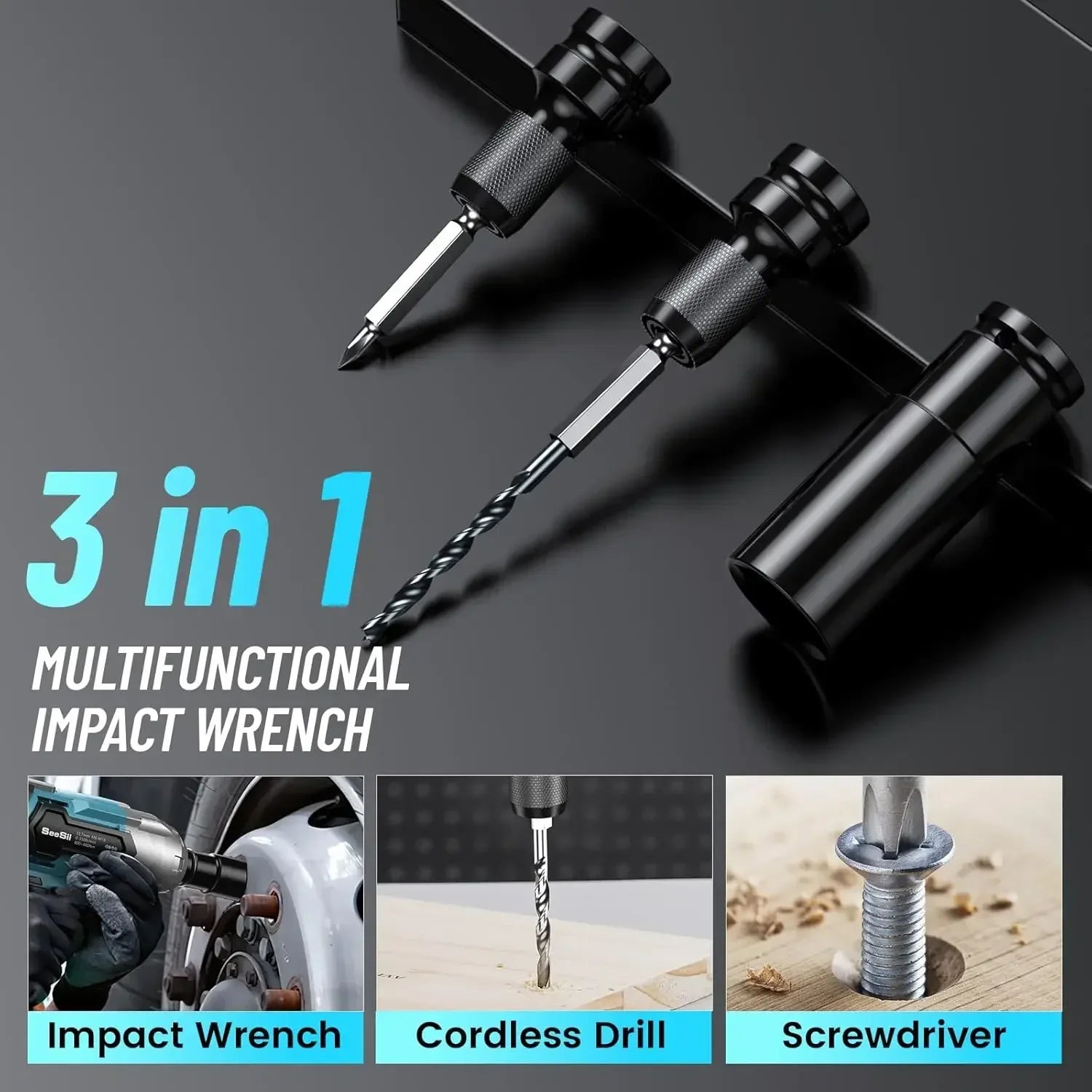 Cordless1/2"  Impact Wrench