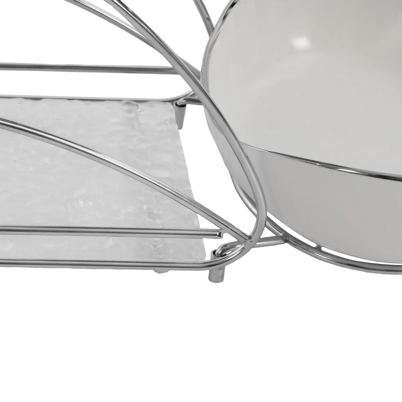3-Tier Silver Fruit Stand