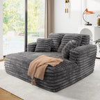 Fluffy Oversized Plush Chaise Lounge