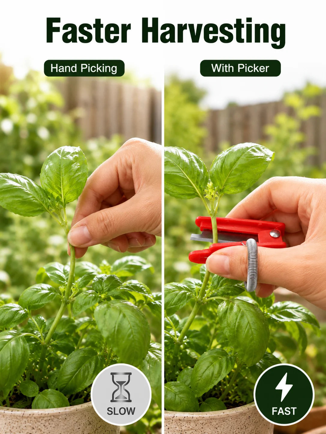 Finger Picker Harvest Tool