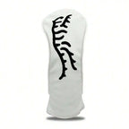 White Abstract Tiger Golf Club Head Covers
