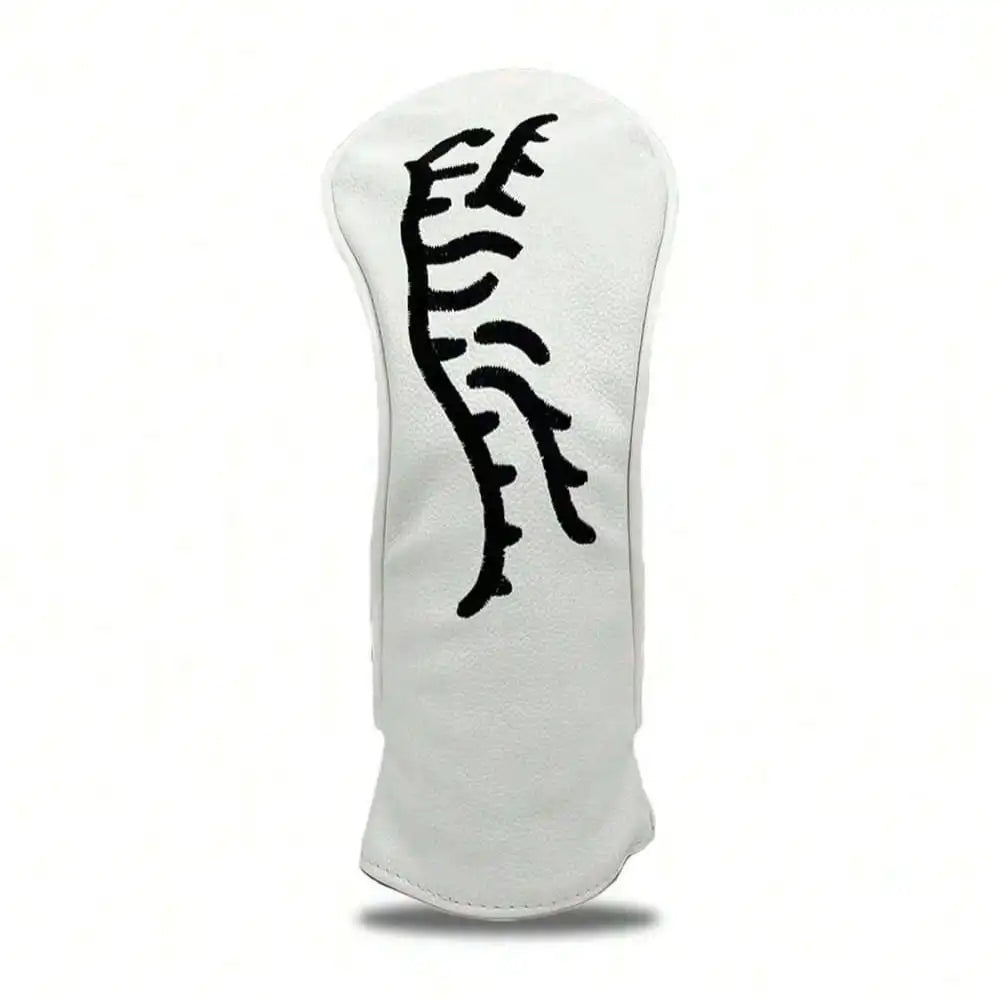 White Abstract Tiger Golf Club Head Covers