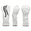 White Abstract Tiger Golf Club Head Covers