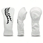 White Abstract Tiger Golf Club Head Covers