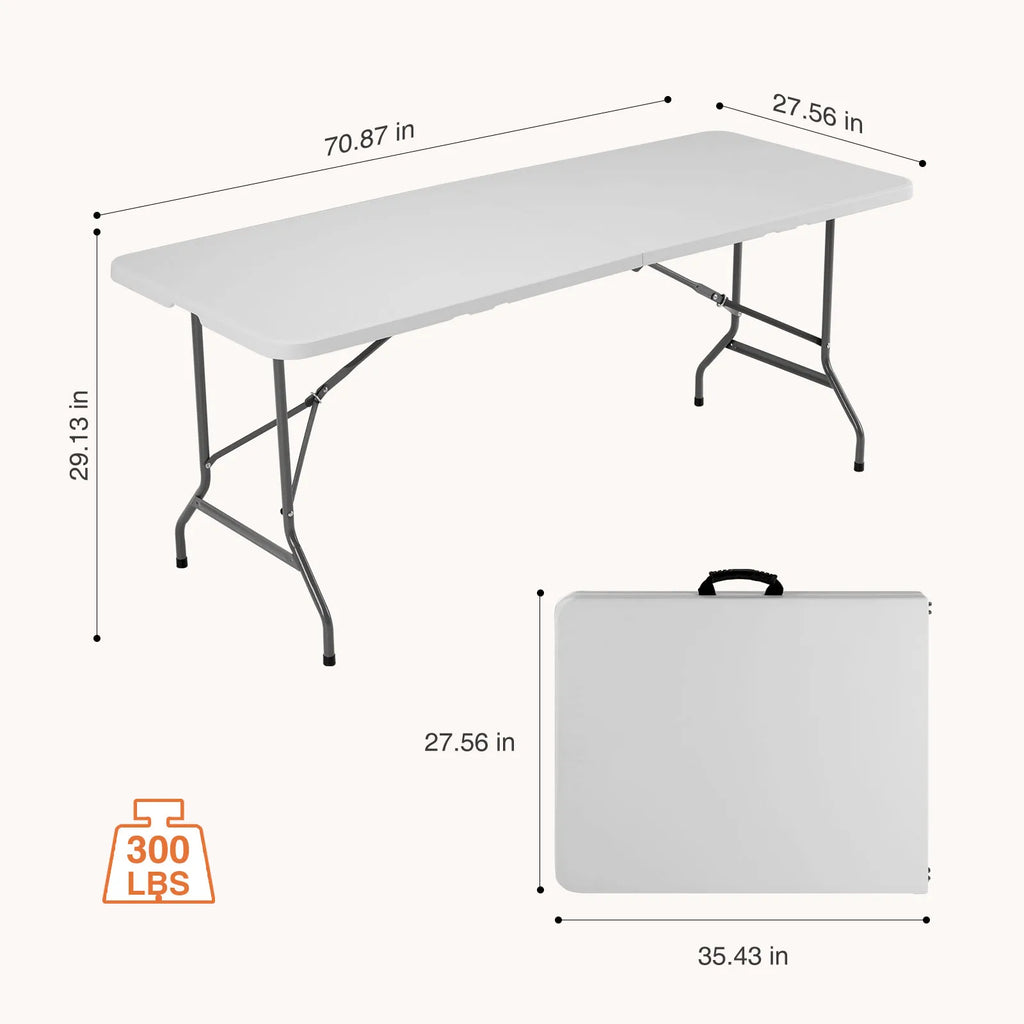 6 or 8 FT Portable Folding Table