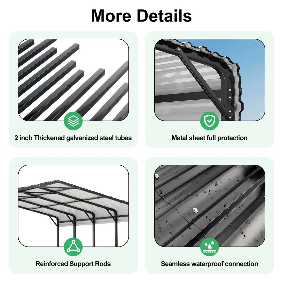 20x20FT Metal Carport