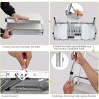 Folding Camping Table with Storage Net