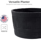 Polyethylene Whiskey Planter for Indoor or Outdoor Gardening