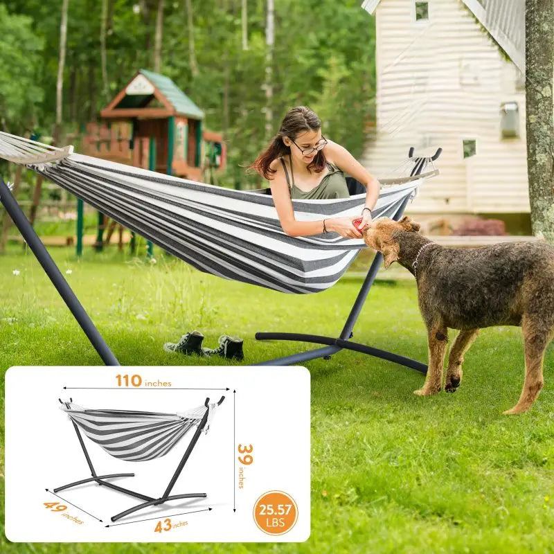 Adjustable Stand Hammock - 600lb Capacity