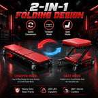 2-in-1 Foldable Rolling Creeper