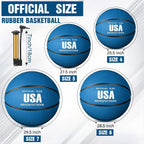 6 Pcs Rubber Basketballs