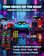 Windshield LED Dynamic Devil Eyes Light