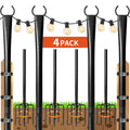 Patio String Lights and Poles