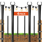 Patio String Lights and Poles