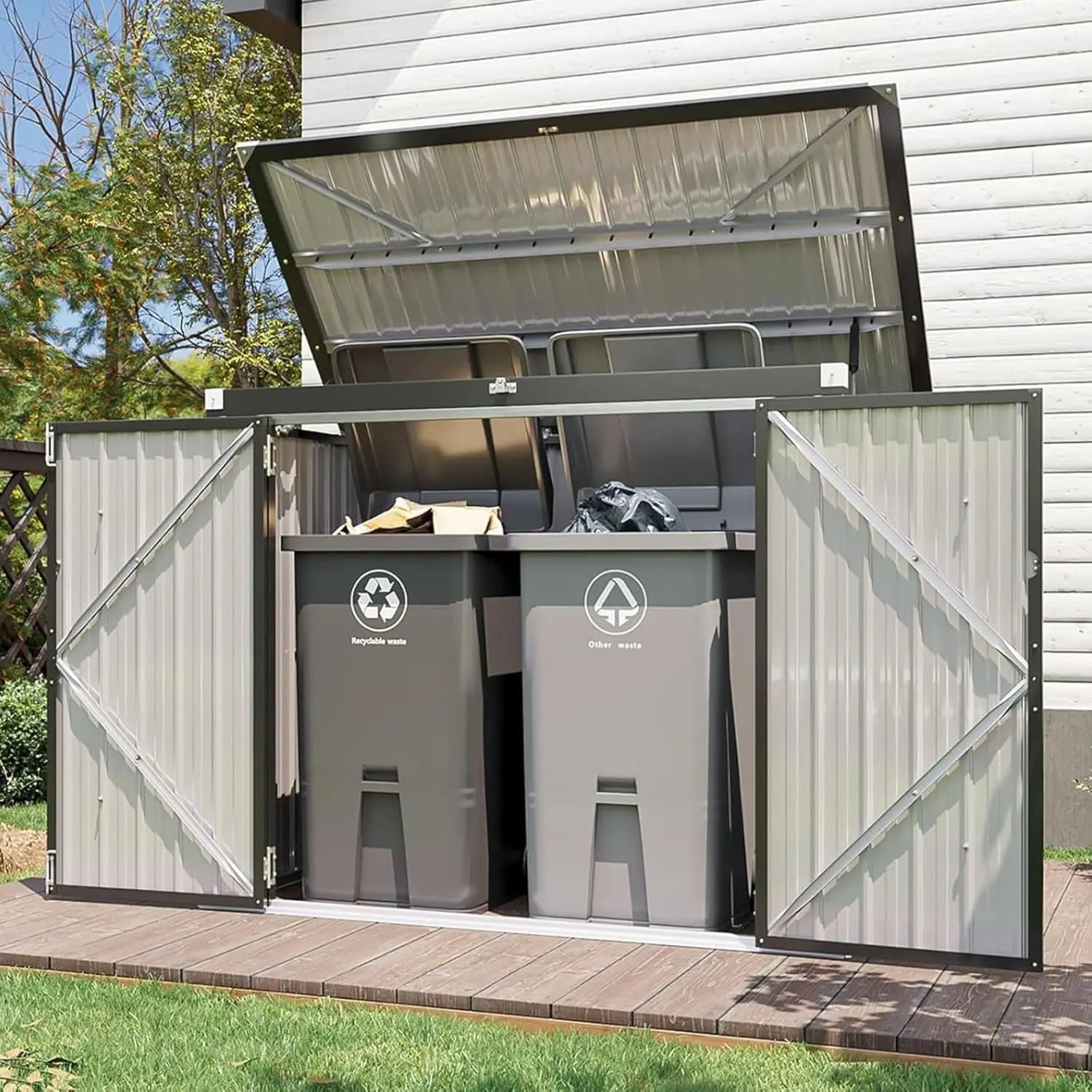 80 cu.ft  Waterproof Garbage Can Organizer
